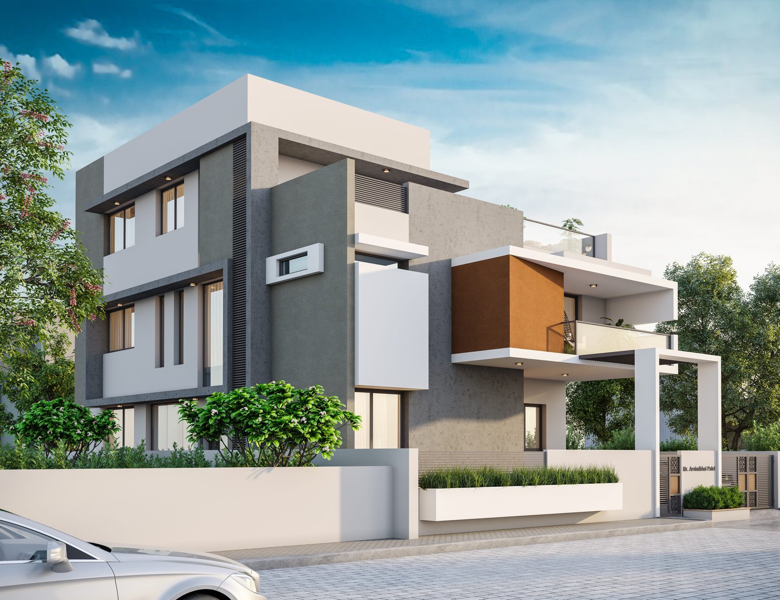 Arvind Bhai Patel, view 1, by Himanshu Raval Architects