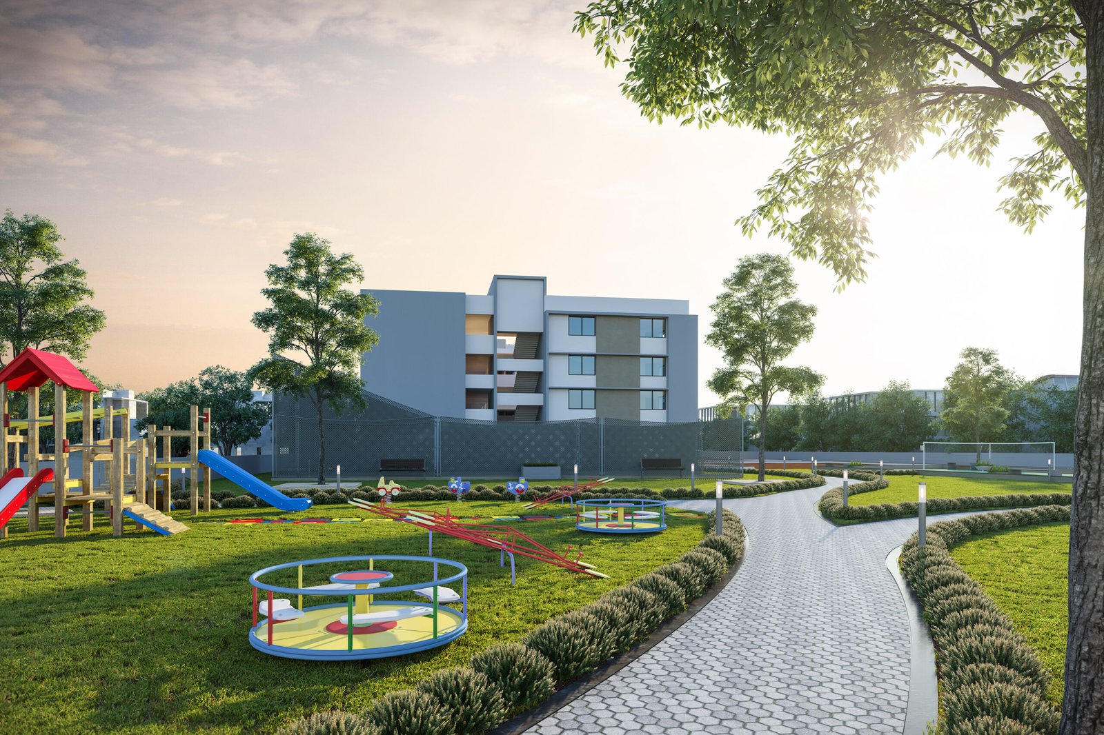 Adarsh Bal Niketan School, view 4, by Himanshu Raval Architects