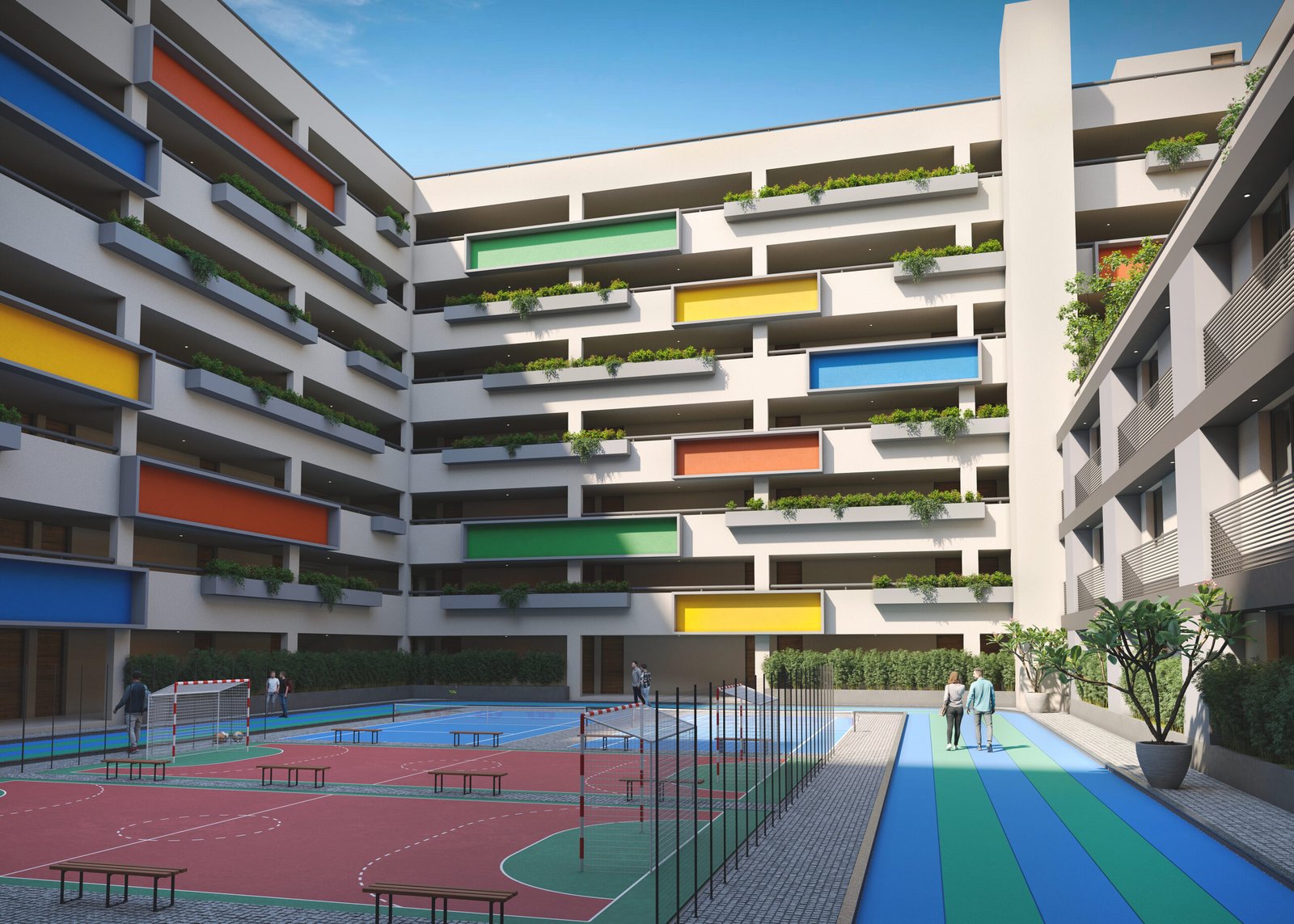 Kameshwar International School, view 3, by Himanshu Raval Architects