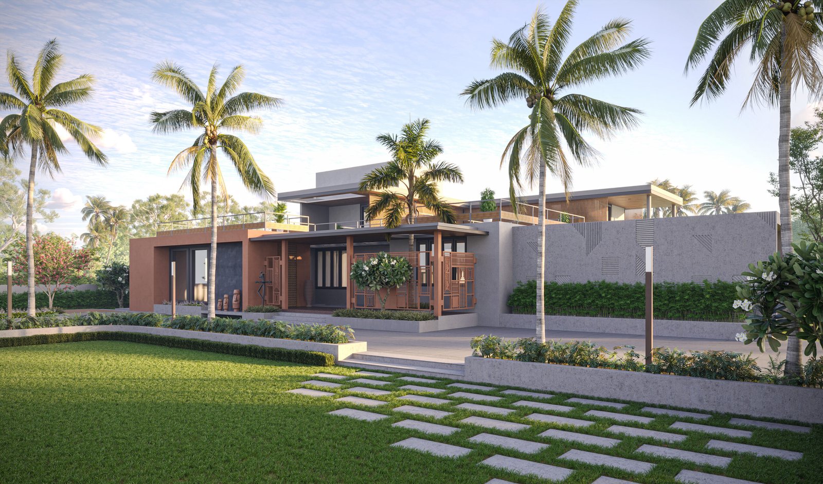 Bhagavati Farm, view 1, by Himanshu Raval Architects