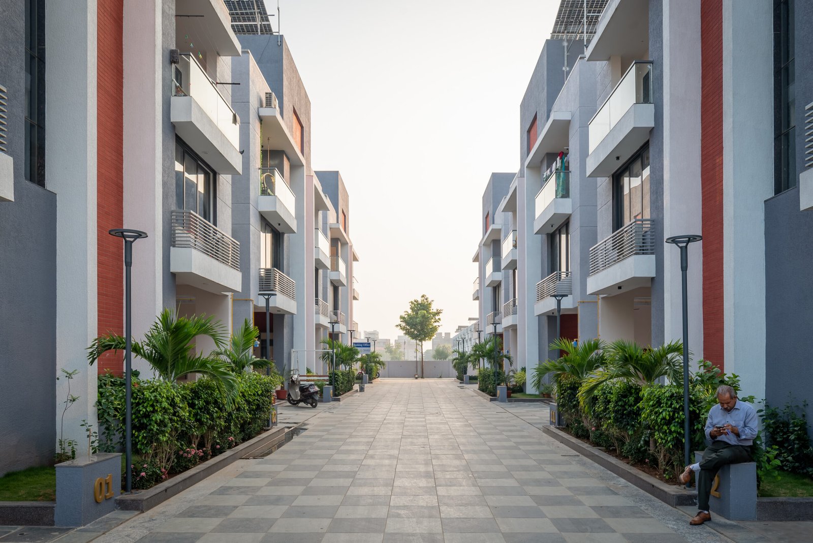 Swara Bungalows, view 1, by Himanshu Raval Architects