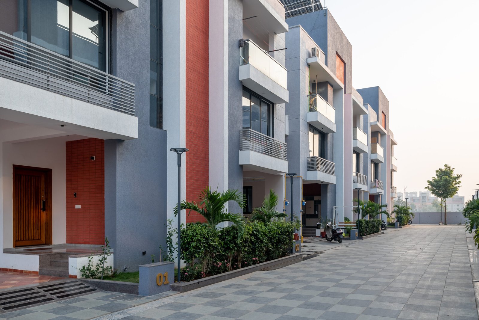 Swara Bungalows, view 3, by Himanshu Raval Architects