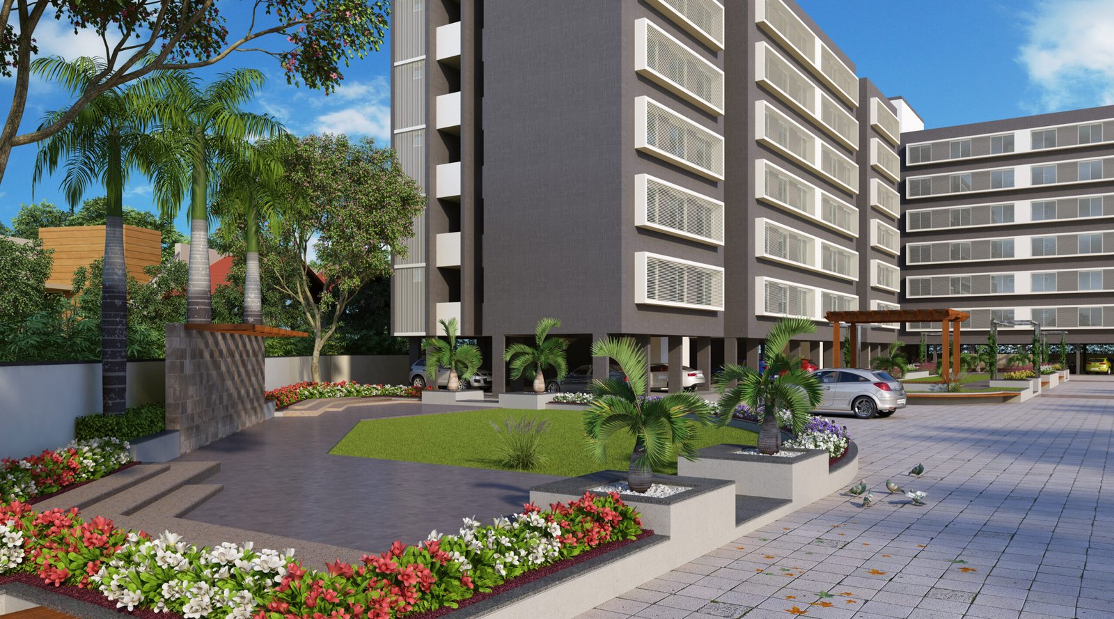 Vaidehi 3 Residency, view 5, by Himanshu Raval Architects