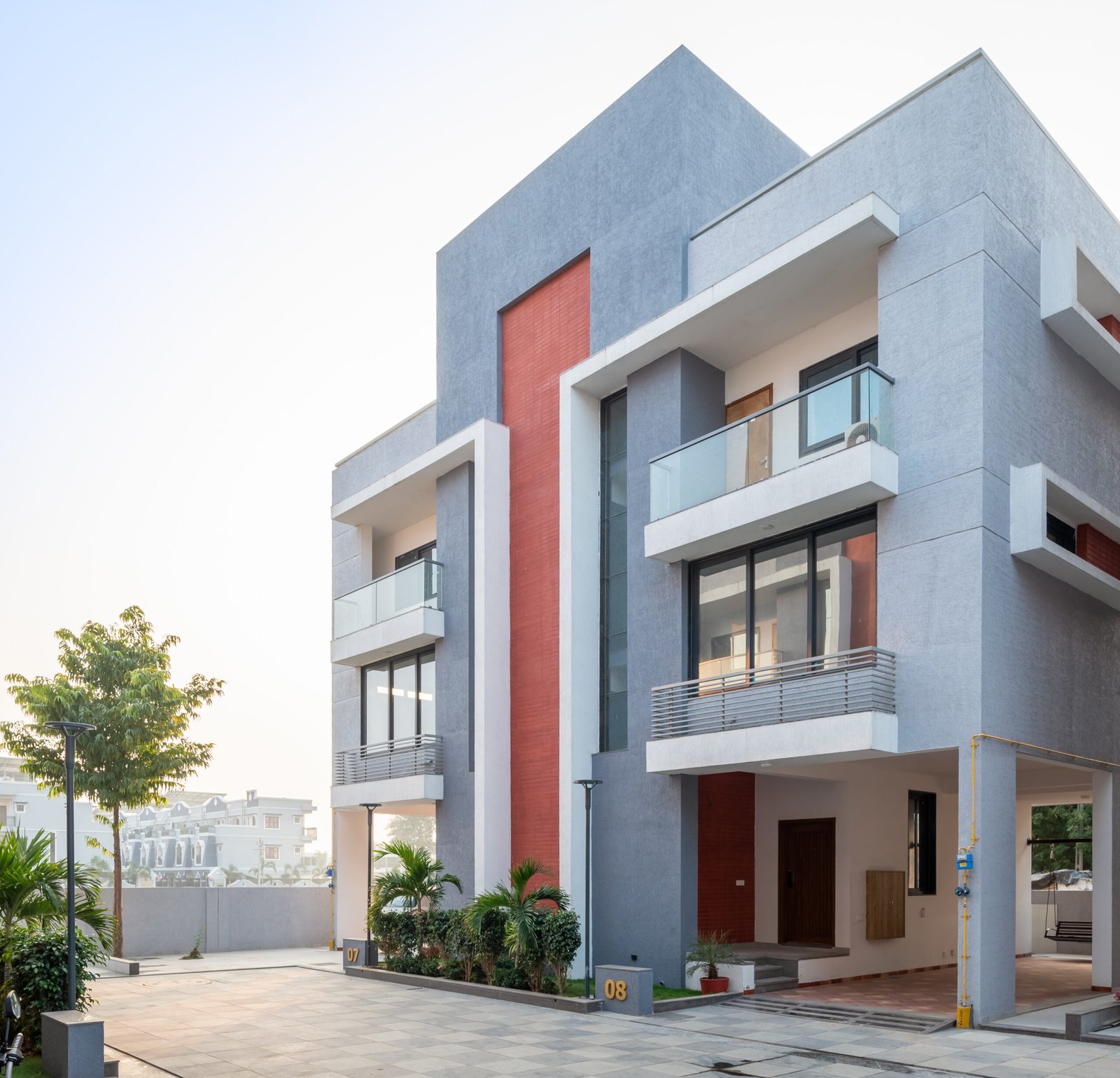 Swara Bungalows, view 4, by Himanshu Raval Architects