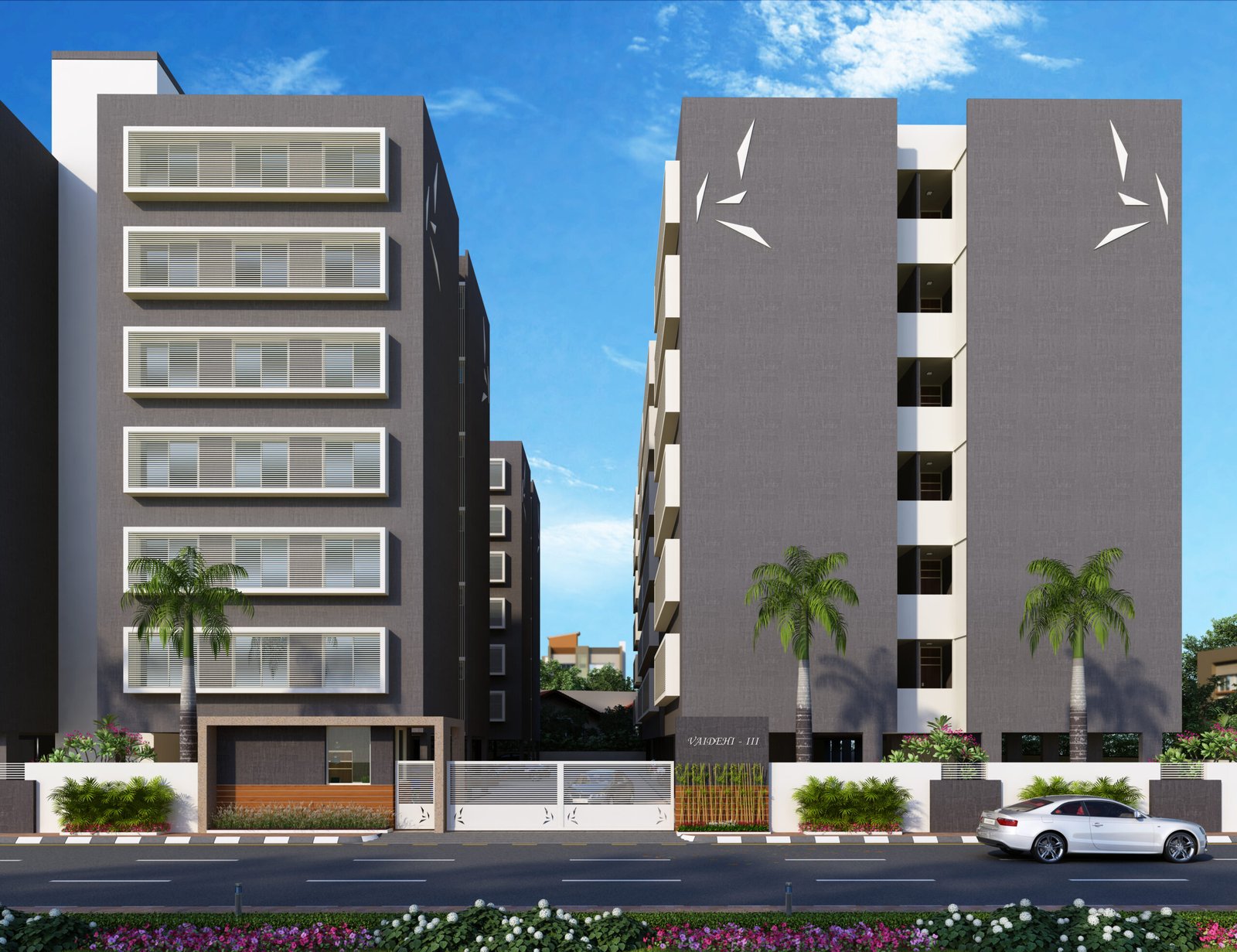 Vaidehi 3 Residency, view 1, by Himanshu Raval Architects