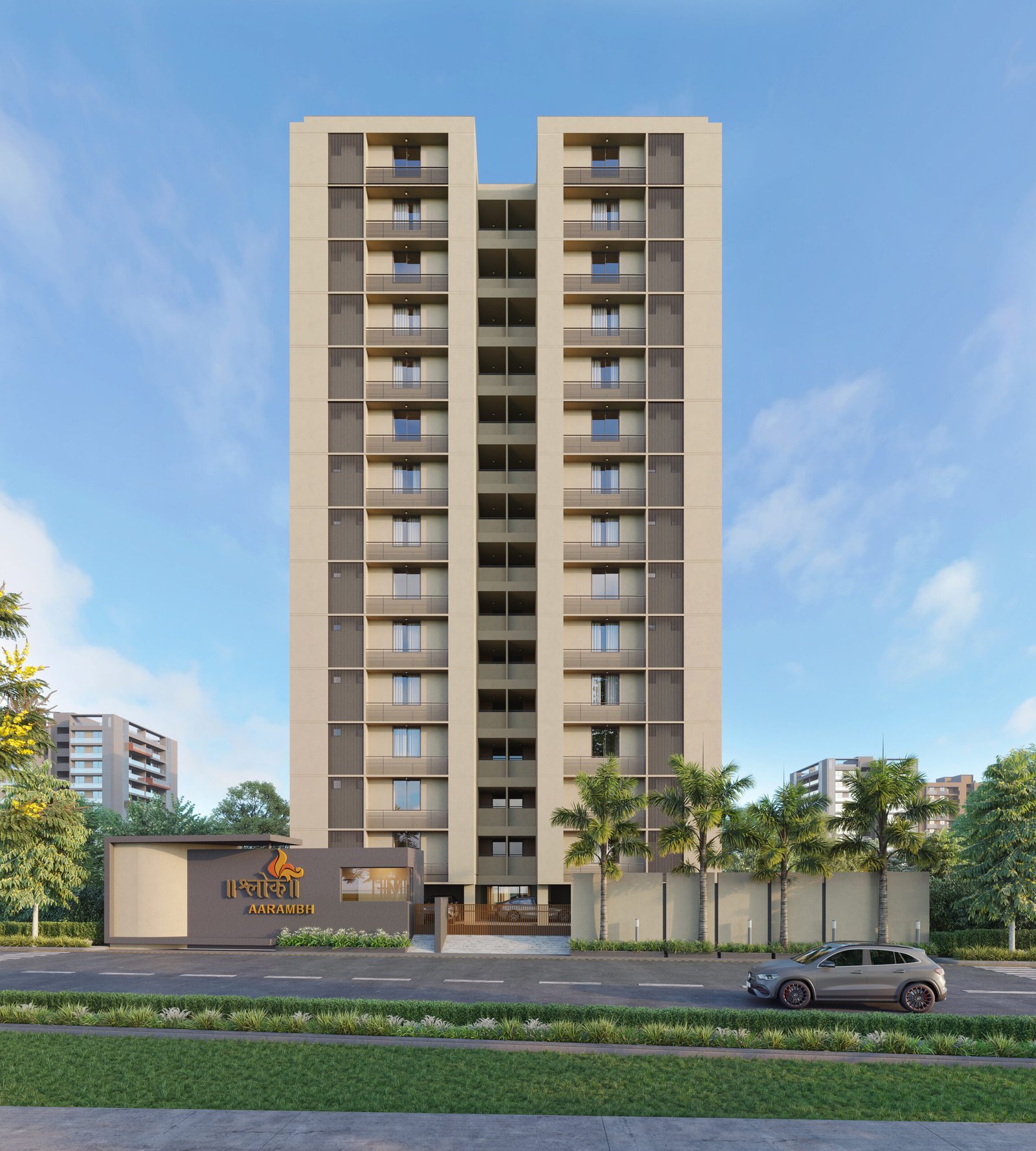 Shlok Arambh, view 3, by Himanshu Raval Architects
