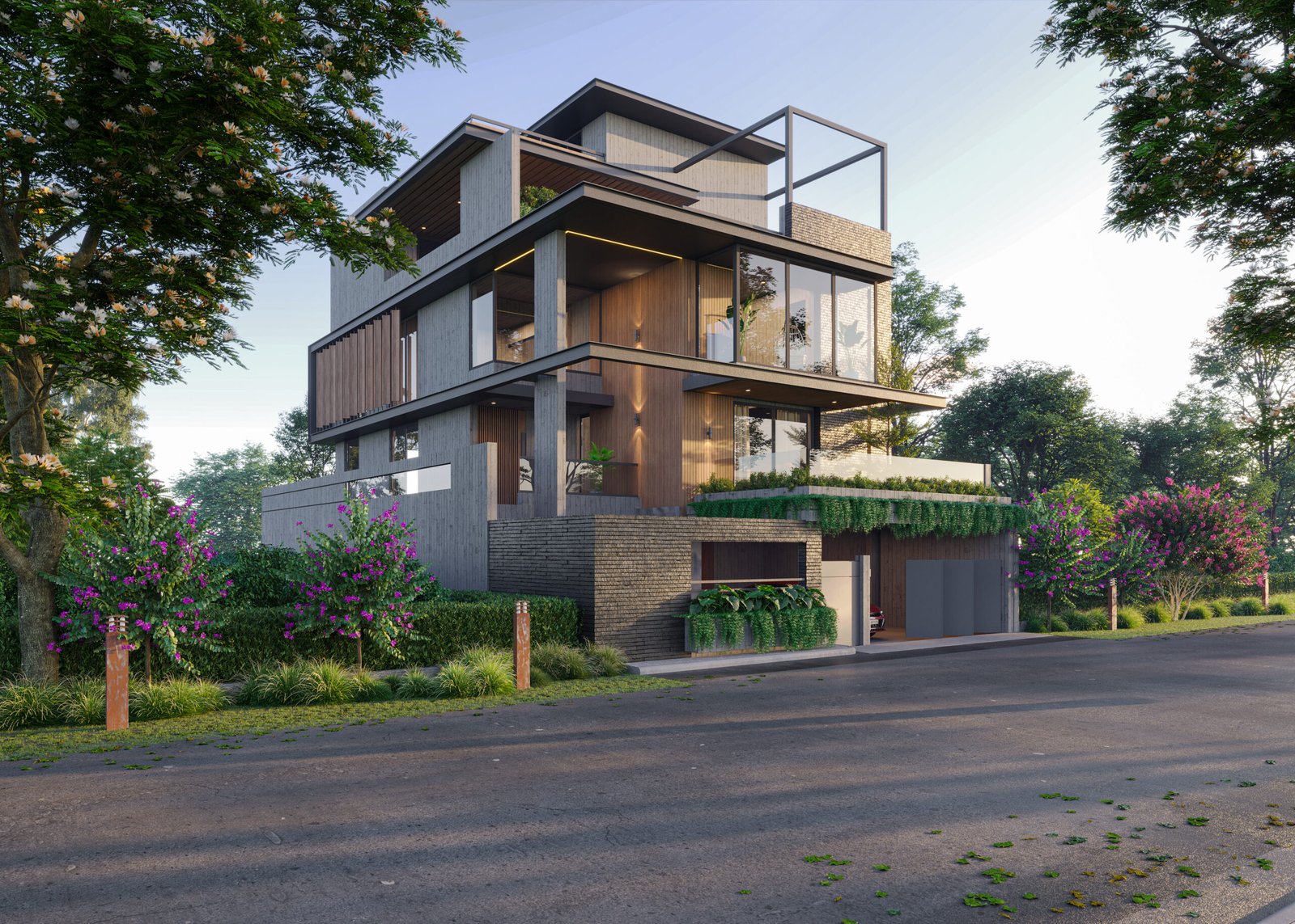 Hemant Bhai, view 1, by Himanshu Raval Architects