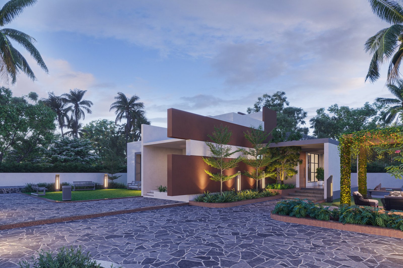 Mahesh Bhai, view 1, by Himanshu Raval Architects