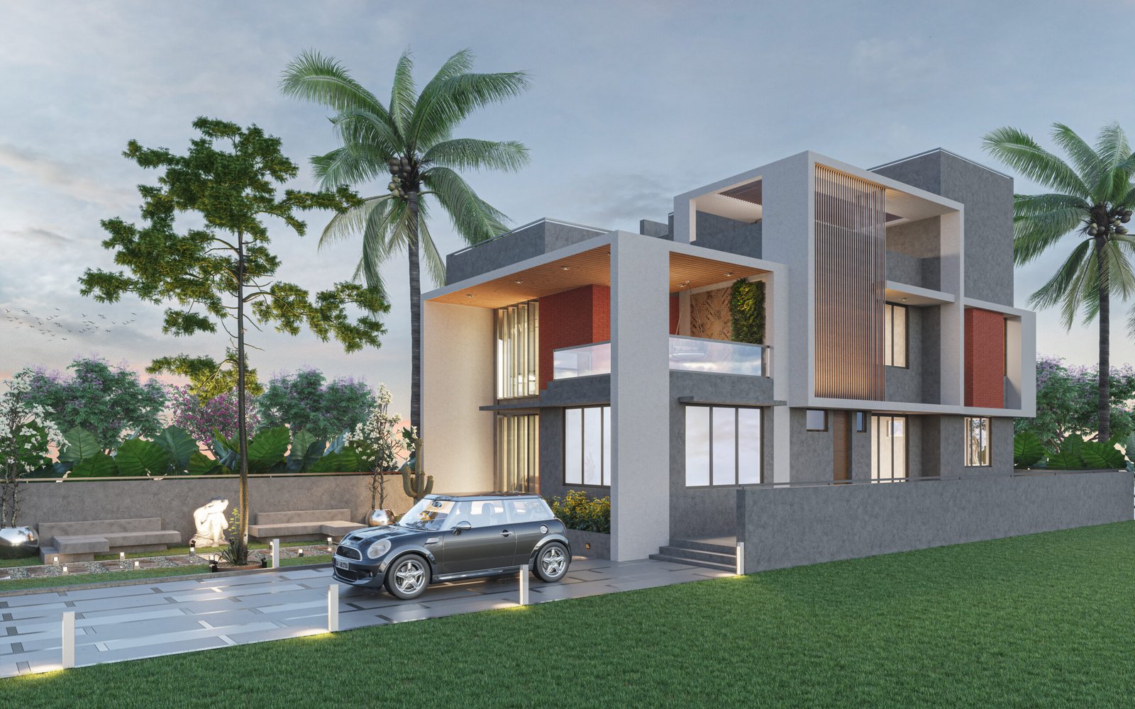 Piyush Patel, view 1, by Himanshu Raval Architects
