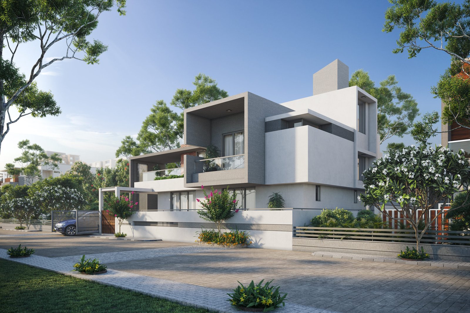 Pankaj Bhai, view 1, by Himanshu Raval Architects