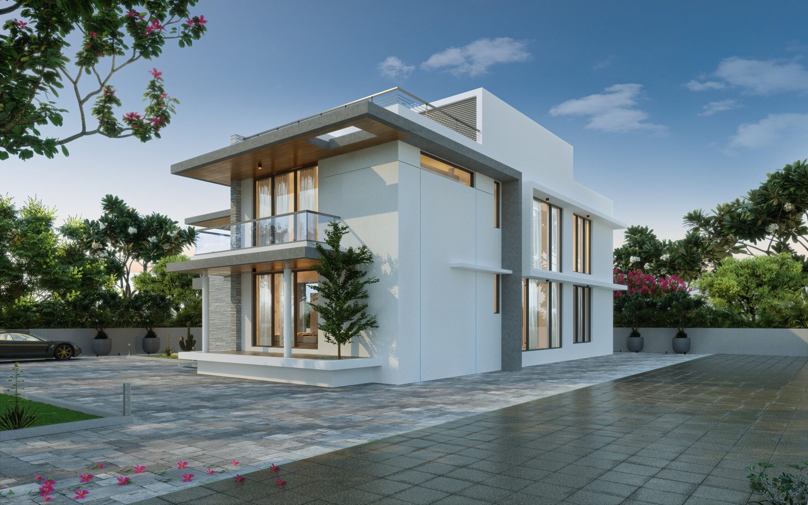 Sanjay Bhai Chaudhary, view 1, by Himanshu Raval Architects