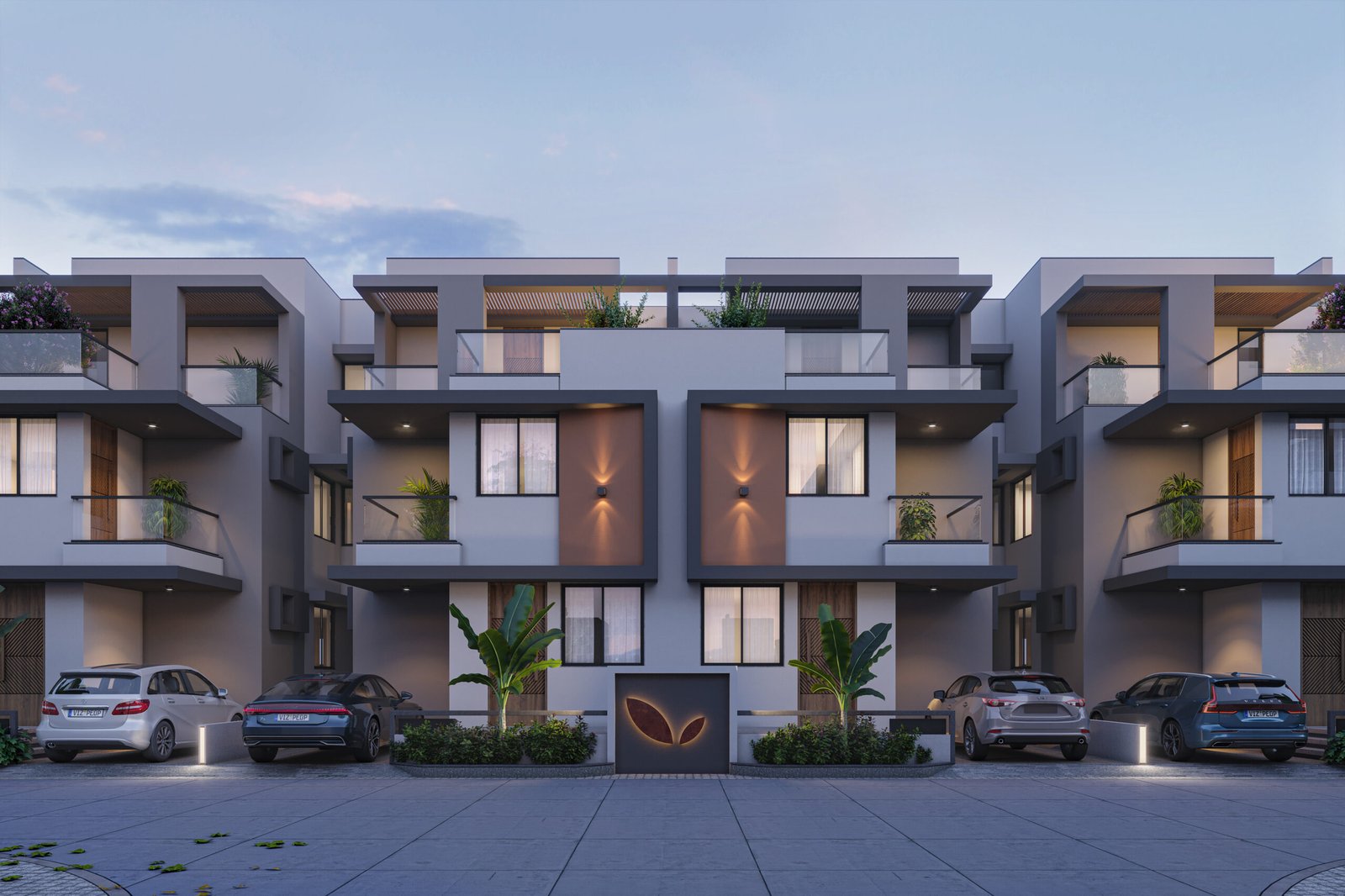 Vrundavan Greens, view 2, by Himanshu Raval Architects