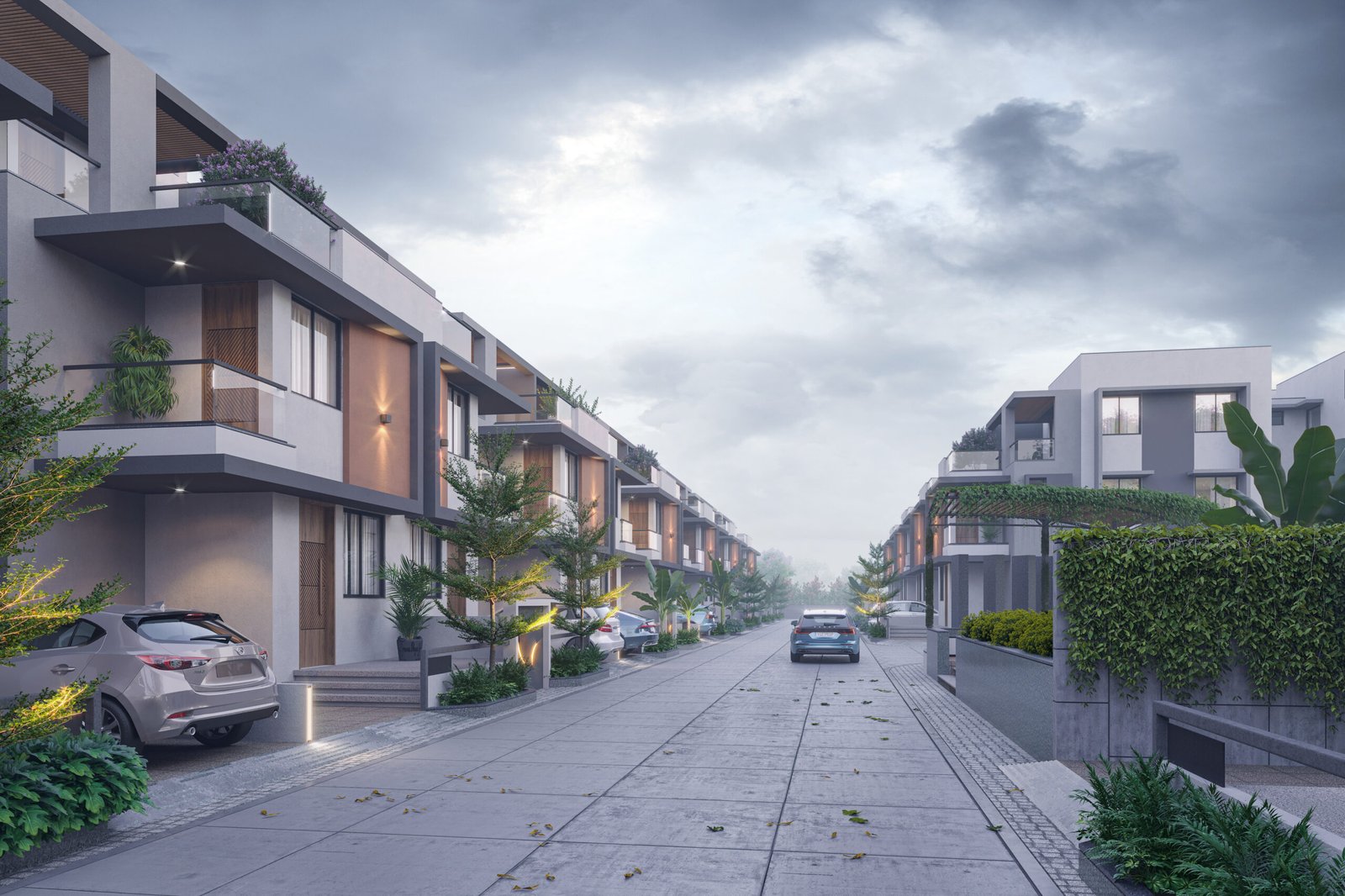 Vrundavan Greens, view 4, by Himanshu Raval Architects