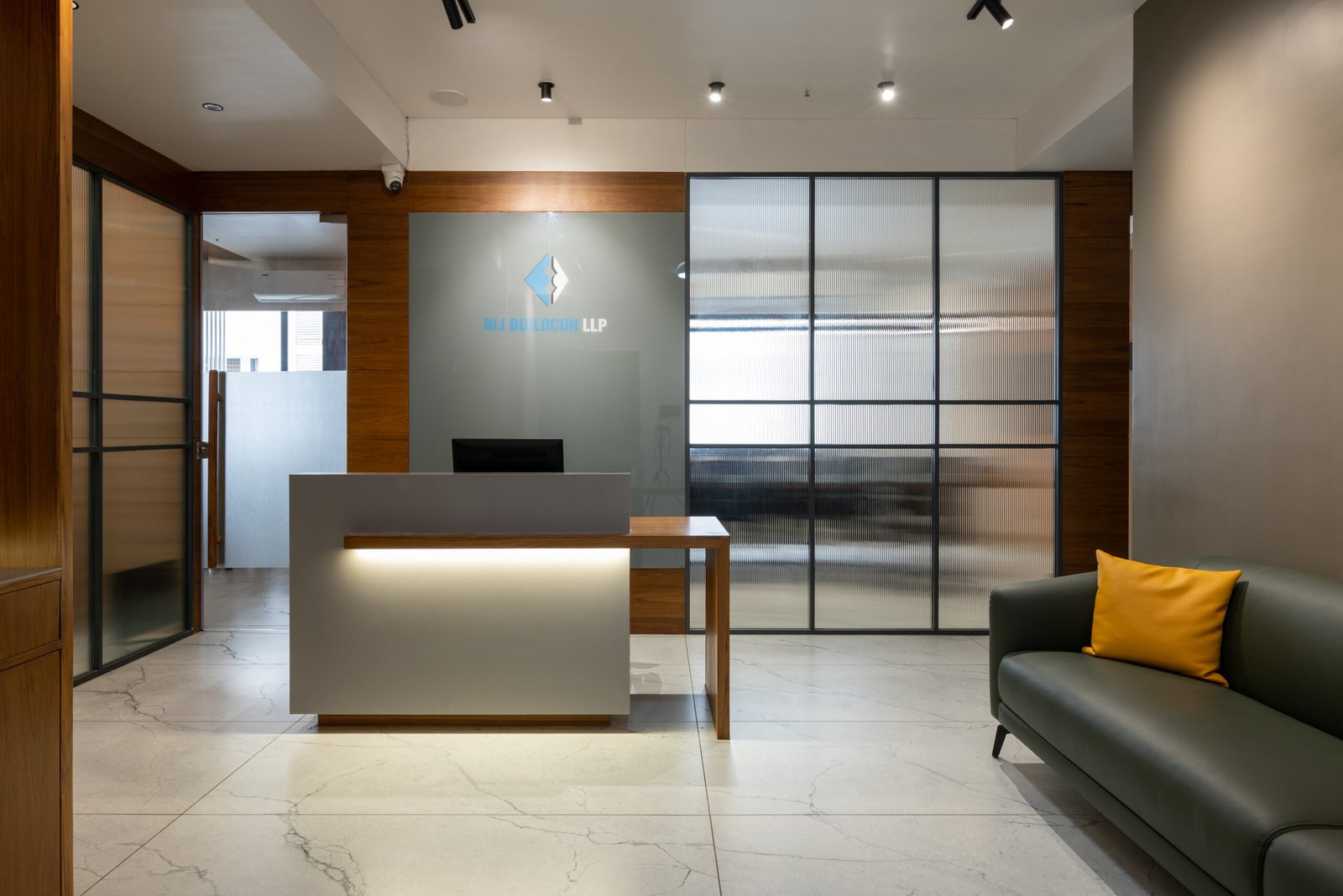 Nij Buildcon Office, view 1, by Himanshu Raval Architects