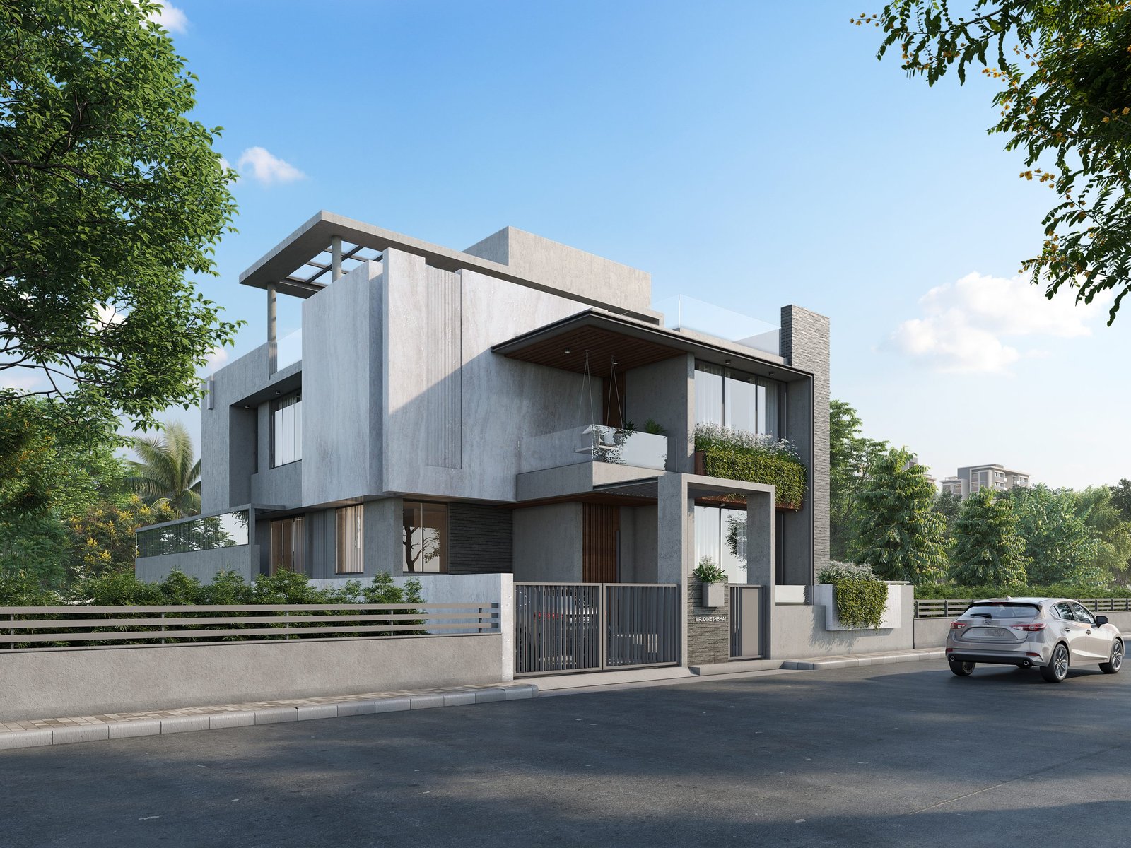 Dinesh Bhai, view 1, by Himanshu Raval Architects