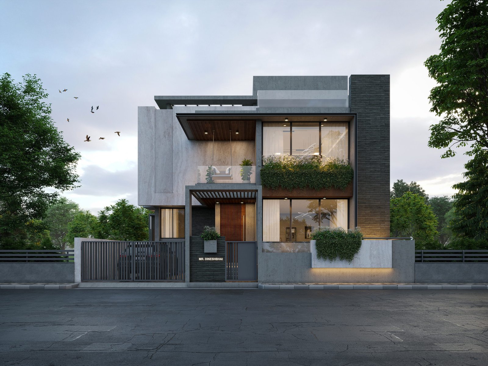 Dinesh Bhai, view 2, by Himanshu Raval Architects