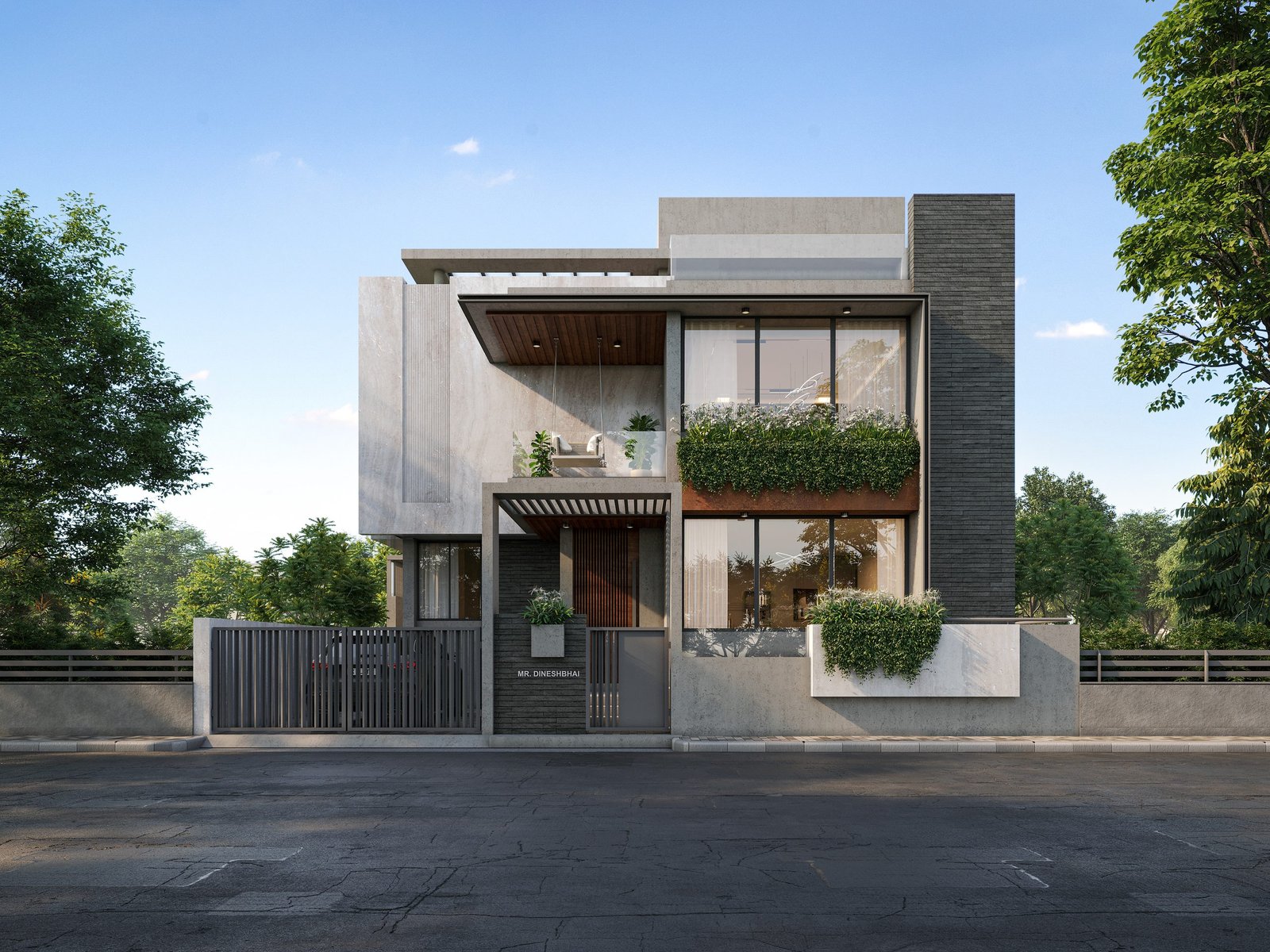 Dinesh Bhai, view 3, by Himanshu Raval Architects